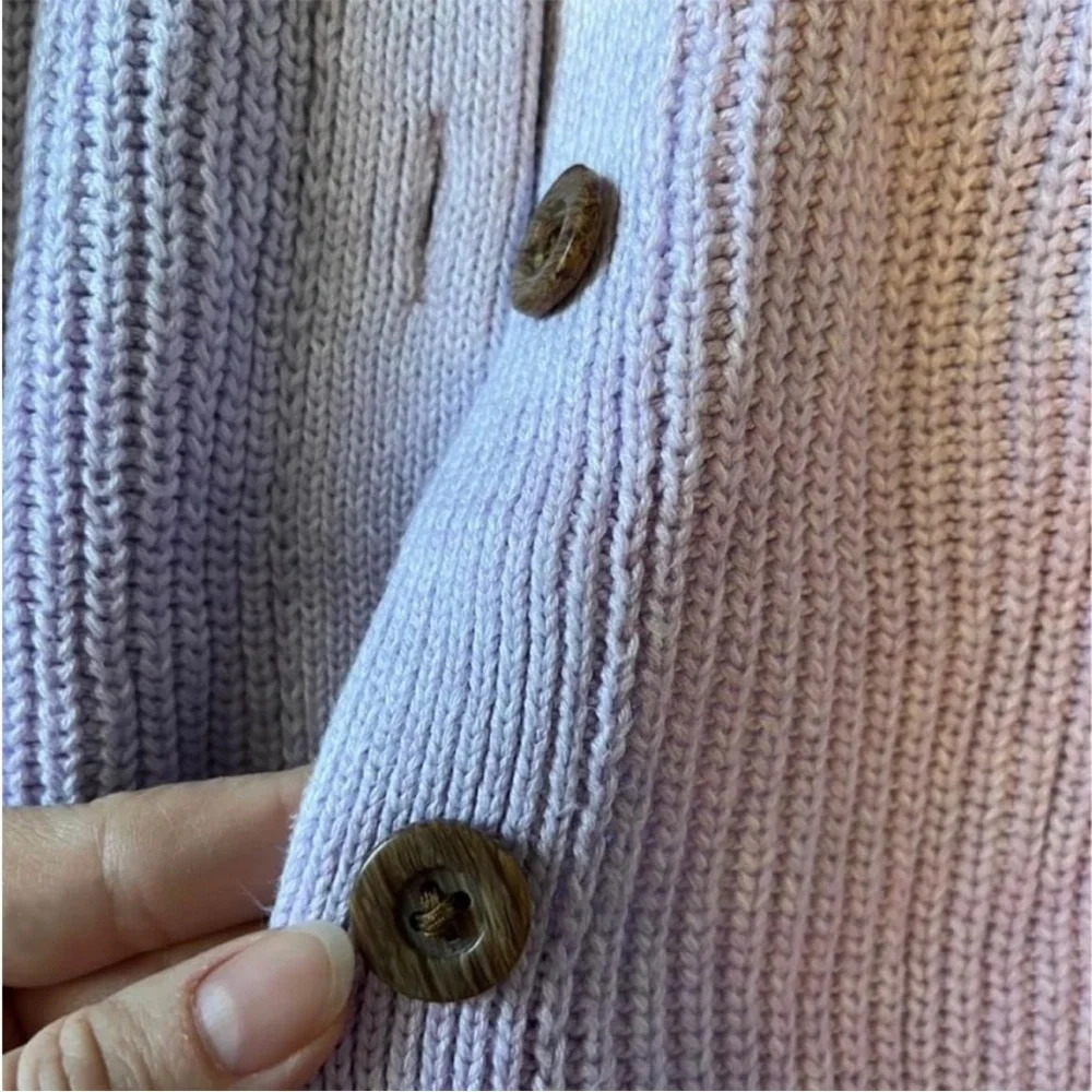 Universal Thread button-up cardigan. Purple ombré colors. Women’s medium - Picture 4 of 4